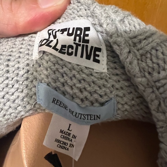 NWT Future Collective Reese BluntStein Zip-Up Cardigan Sweater - Picture 8 of 9